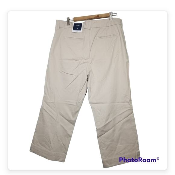 NWT Charter Club Light Tan Tummy Slimming Cropped Trouser Pants - Picture 2 of 10